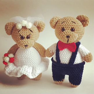 Мишки молодожены