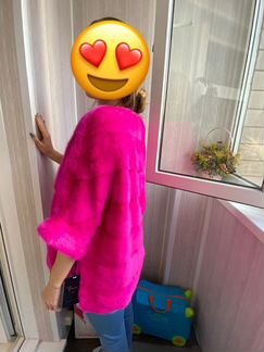 Шуба- пончо из норки