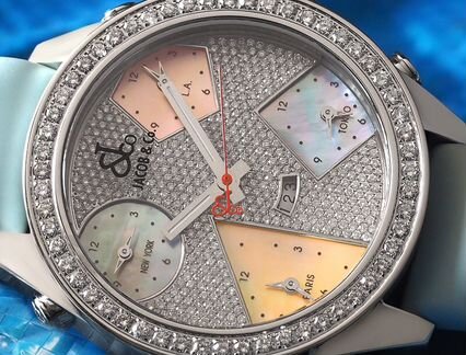 Часы Jacob co five time zone 40mm