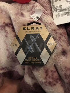 Elray USB Type C кабель металлический 2 метра