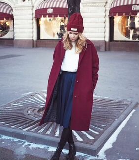 Пальто шерстяное