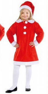 Карнавальный костюм Санта Клаус для девочки