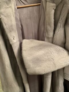 Шуба из голубой норки