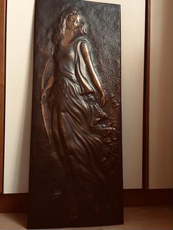 Чеканка 27» 69 см медь / латунь 60-70 годы прошлог