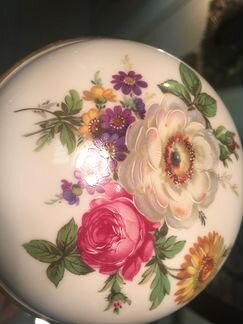 Шкатулка антикварная фарфор кайзер Германия