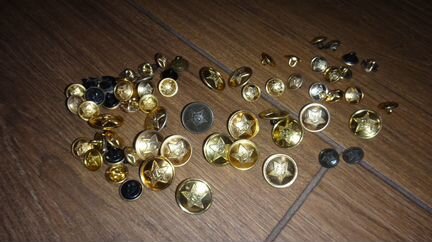 Кокарды пуговицы звёзды