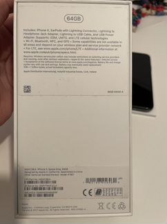 Телефон iPhone x 64 бу