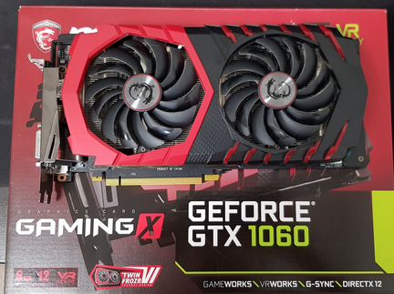 Видеокарта MSI GTX 1060 6GB