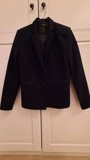 Пиджак темно синего цвета mango