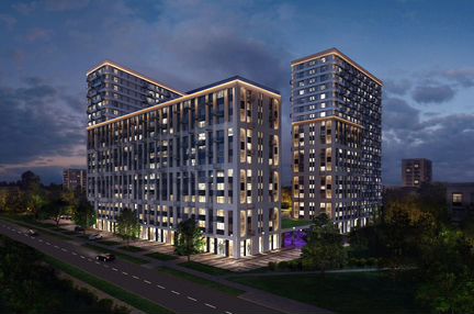 2-к квартира, 78.4 м², 2/19 эт.