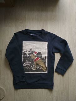 Толстовка / свитшот на7-8 лет с новогодним динозав