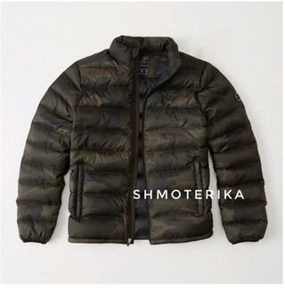 Abercrombie Fitch пуховик стёганый камуфляж 126гр
