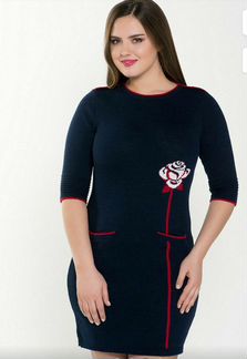 Платье трикотажное