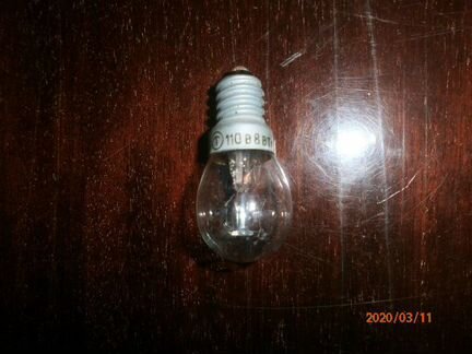 Лампочки: 110 в; 26 в;24 в; 18 в;6,3 в;5 в;3,6 в