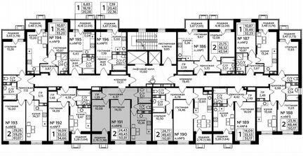 2-к квартира, 50.8 м², 3/17 эт.