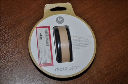 Motorola Moto 360 2 Blush Leather Band (открыт)