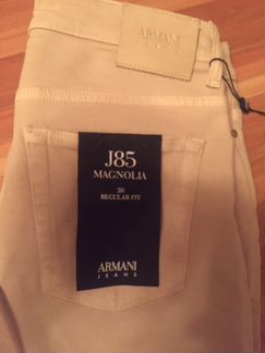 Брюки джинсы Armani Jeans бежевые оригинал