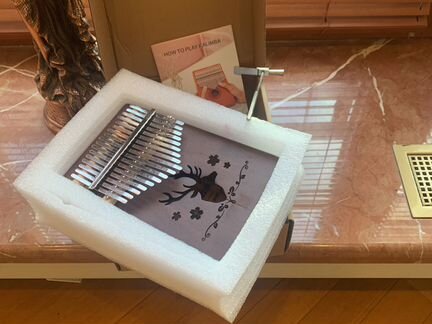 Калимба 17 нот материал Красное дерево