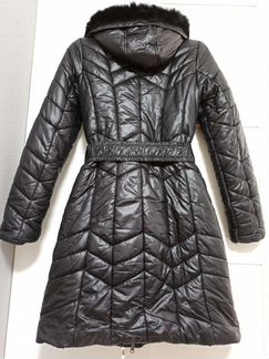 Теплое зимнее пальто Sela р. 42 + подарок из профи