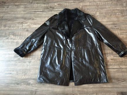Кожаная куртка на меху
