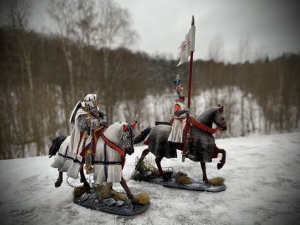 Рыцари тевтоны оловянные солдатики