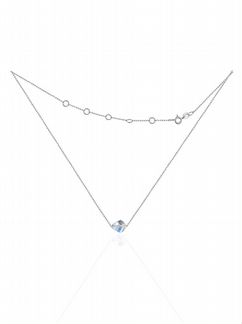 Серебряный чокер с кристаллом Swarovski