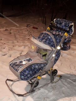 Коляска санки galaxy luxe