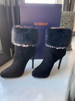 Ботильоны Le silla норка swarovski 38.5