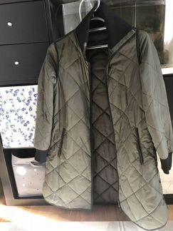 Стёганное пальто Mezzatorre зеленое 42-44 размер б