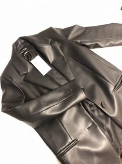 Пиджак zara из эко кожи