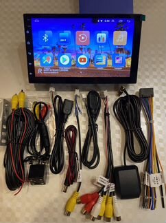 Магнитола 9.1 Андроид с камерой Bluetooth/USB/AUX