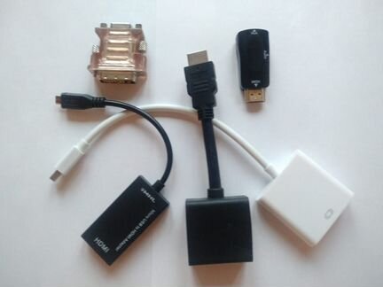 Адаптер: Hdmi Vga Lan Dvi Mhl Tanderbolt mDP Usb