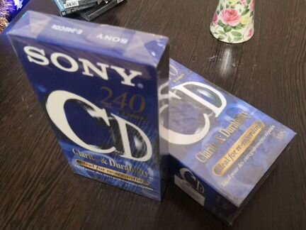 VHS Sony 240 CD 3шт