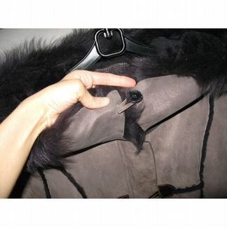 La reine blanche женская куртка овчинная