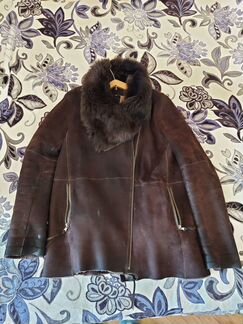 Дубленка женская Zara мягкая натуральная разм S