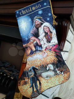 Рождественский сапожок. Ручная работа