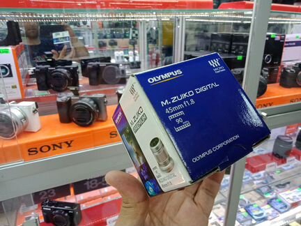 Olympus 45mm f/1.8 Silver новый в упаковке ростест