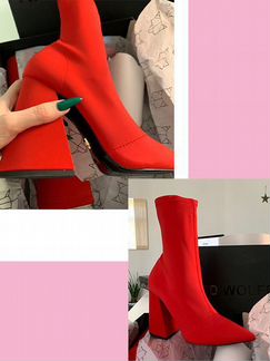 Сапоги ботильоны 38