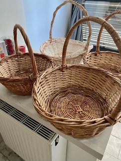 Большая плетёная корзина