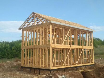 Каркасный деревянный дом