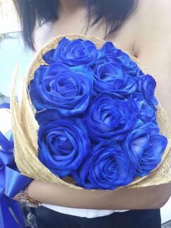 Синие розы оптом