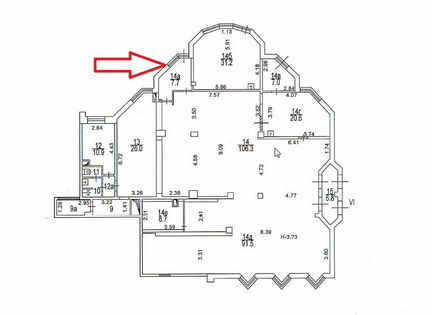 Сдам помещение свободного назначения 7.7 м²
