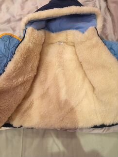 Костюм зимний на овчине р 92 б/у