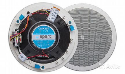 Акустика врезная Apart CMX20T W + смартфон